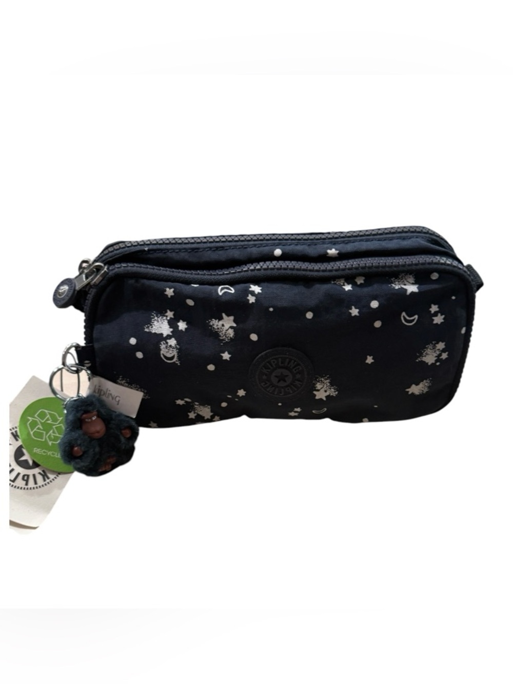 Kipling Chap Pen Case/Cosmetics Makeup Pouch organizer